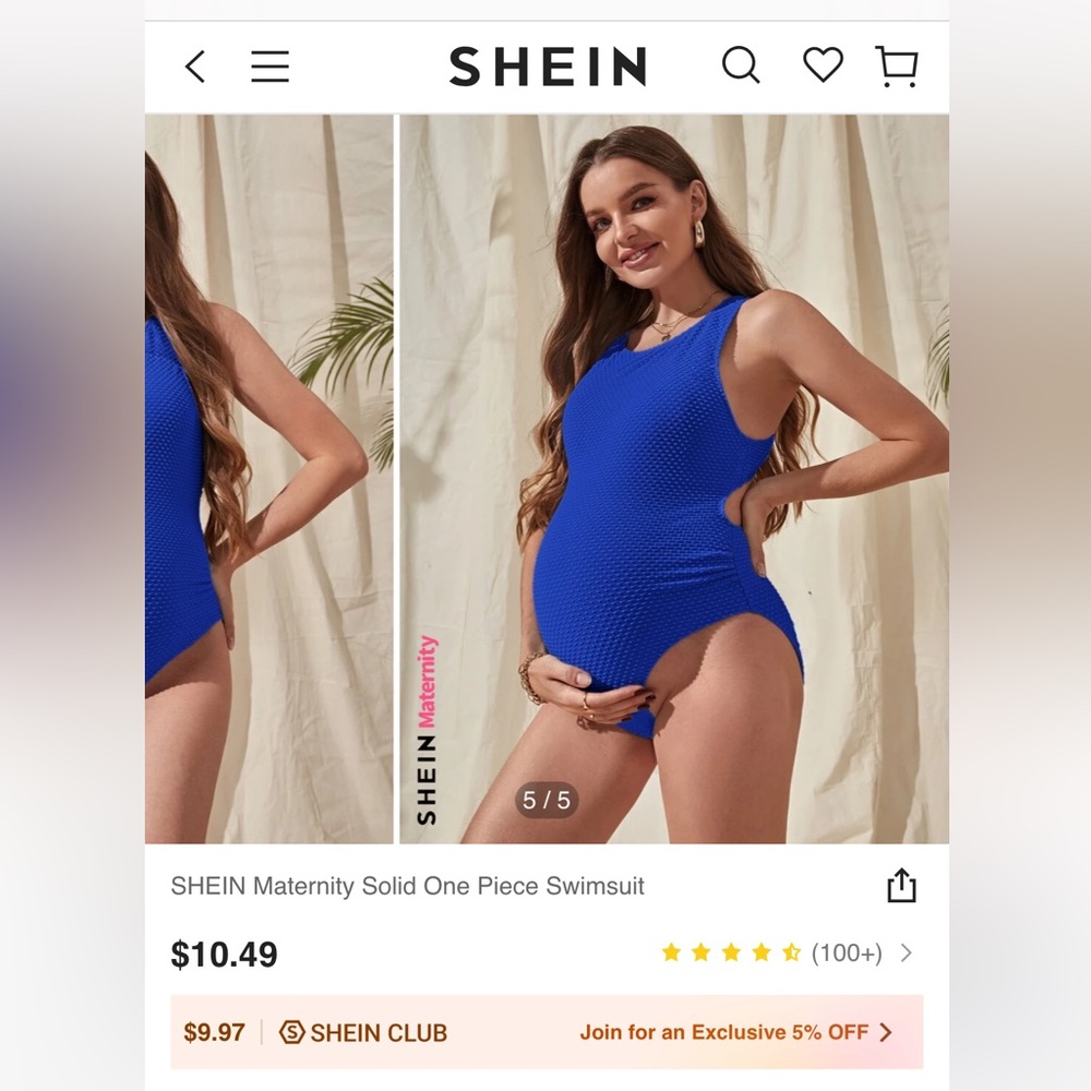 Shein maternity swimsuit